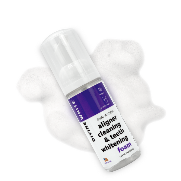 2-in-1 Dual Action Aligner Cleaner and Teeth Whitening Foam