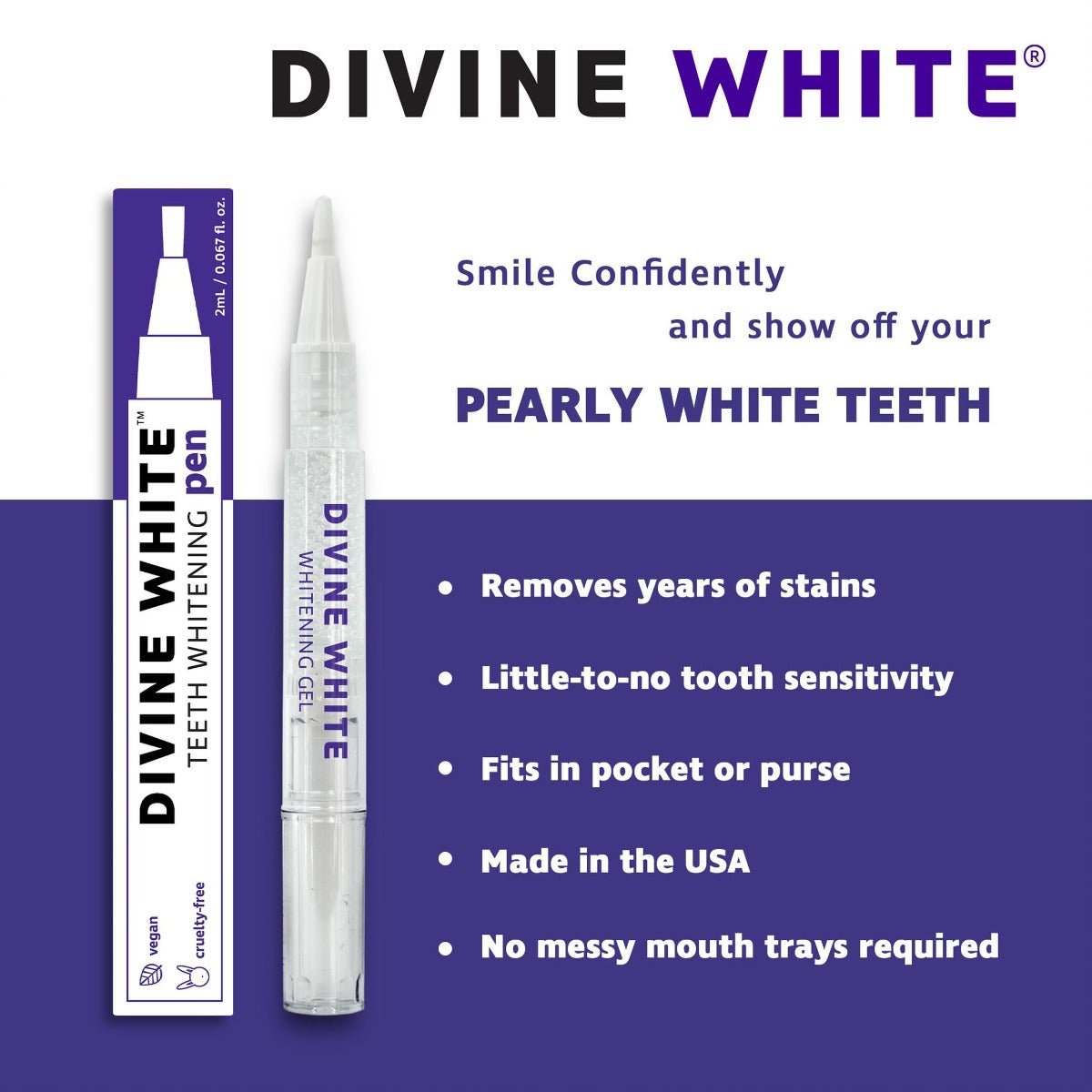 Teeth Whitening Pen with Brush Tip Applicator
