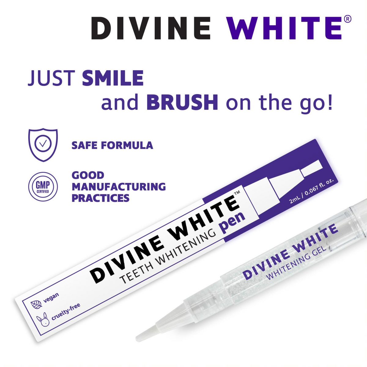 Teeth Whitening Pen with Brush Tip Applicator