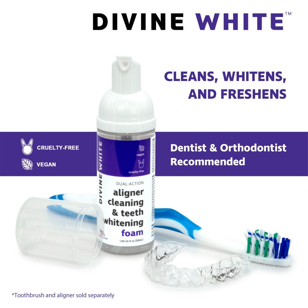 2-in-1 Dual Action Aligner Cleaning and Teeth Whitening Foam